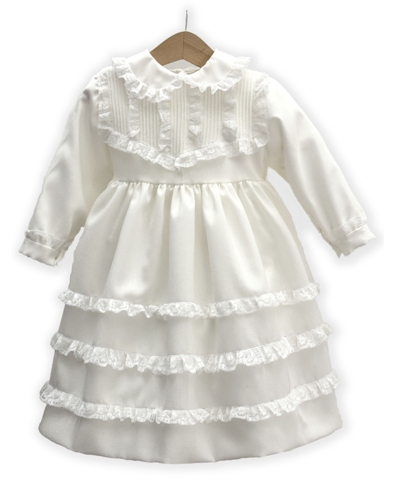 Mughetto winter Christening gown